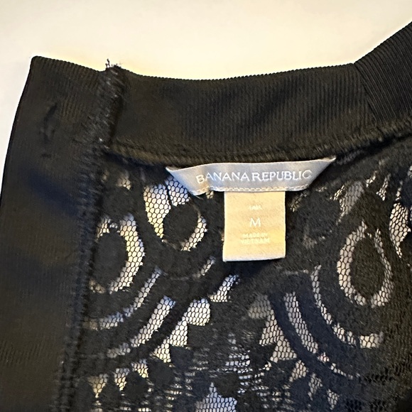 Banana Republic Black Lace Women's Cardigan Size Tall Medium - Picture 6 of 7